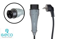 Geco Ladekabel 16A Schuko auf 3 Polig Fahrzeugstecker VDE zertifiziert